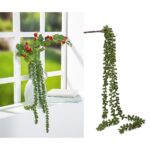 Κλαδί Σενέκιο ArteLibre Τεχνητό Πράσινο 66cm - Image 2