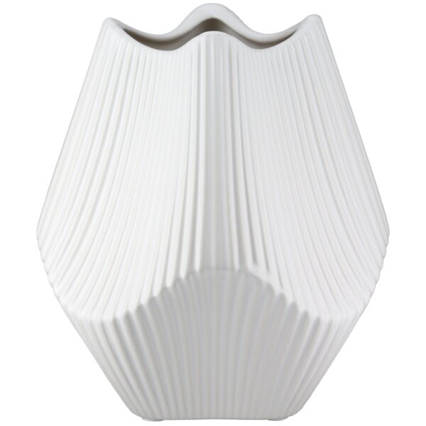 Βάζο Κεραμικό Λευκό 15Χ15Χ18εκ 15Χ15Χ18εκ