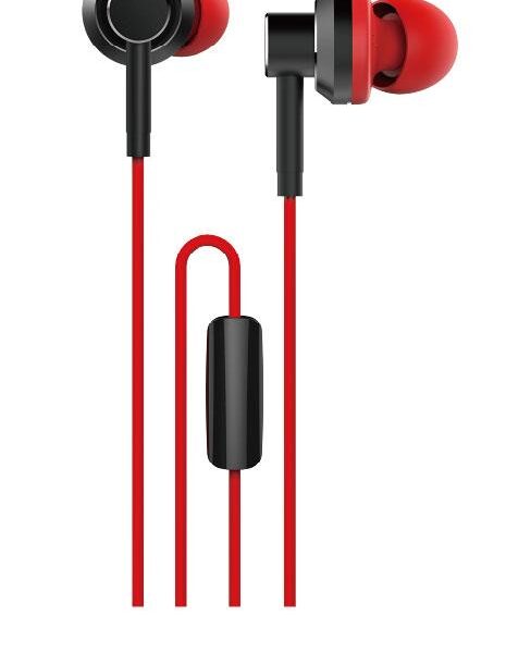 WESDAR R8 IN-EAR METAL EARPHONES ΜΑΥΡΟ-ΚΟΚΚΙΝΟ