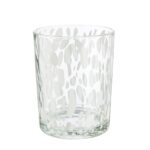 Φανάρι Κυλινδρικό Γυάλινο Διαφανές Λευκό D10X13Cm D10X13Cm