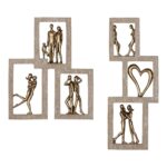 Αντικείμενο τοίχου Ζεύγος Συνθετική Ρητίνη Φυσικά Χρώματα 2 Ποικιλία 22X2X26Cm 22X2X26Cm