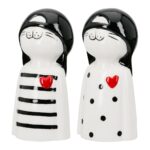 Figure Cat Porcelain White 2 Assorted 6X5X12Cm 6X5X12Cm