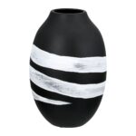 Βάζο Στρογγυλό Κεραμικό Μαύρο D14X21Cm D14X21Cm - Image 2