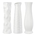 Βάζο Κεραμικό Λευκό Ποικιλία 3 φορές D9X34Cm D9X34Cm - Image 2