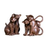 Φιγούρα Cat Πολυρεζίνη Brown PU Pcs. Assorted H. 18 cm - Image 2