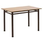 Τραπέζι "DINNER" σε δρυς/καφέ χρώμα 100x60x77