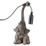 Επιτραπέζιο Φωτιστικό Elephant Συνθετική Ρητίνη Καφέ 12X13X28Cm 12X13X28Cm - Image 2