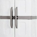 Ντουλάπα "ΗΛΕΚΤΡΑ" δίφυλλη πλαστική σε γκρι-ανθρακί χρώμα 73x44x179