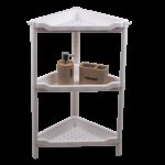 Ραφιέρα "BIANCO" γωνιακή με 3 ράφια σε χρώμα λευκό