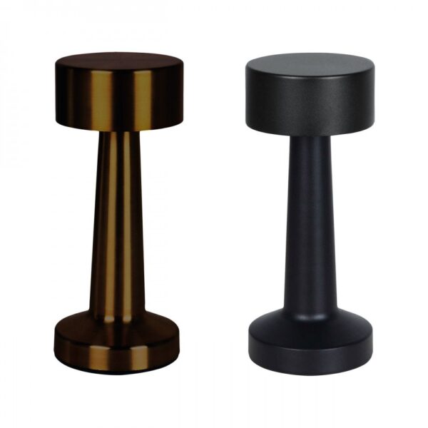 Επιτραπέζιο φωτιστικό από μέταλλο σε χρώμα μαύρο 9x9x21