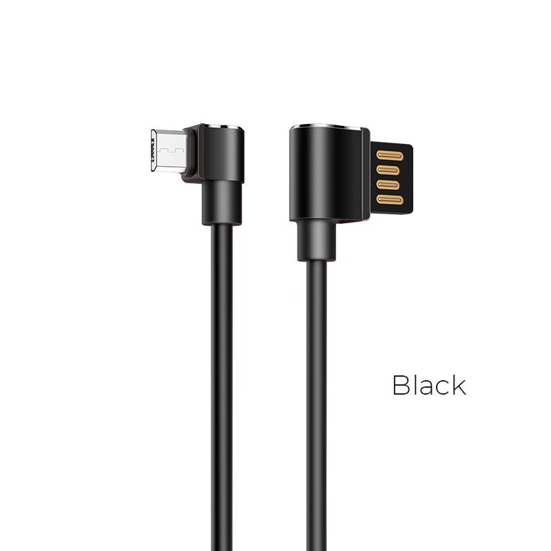 7288 HOCO U37 ΚΑΛΩΔΙΟ MICRO USB ΦΟΡΤΙΣΗΣ+DATA 1.2m, ΜΑΥΡΟ - Image 1