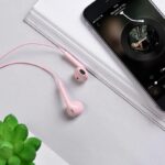 HOCO M55 MEMORY SOUND EARPHONE, ΡΟΖ - Image 2