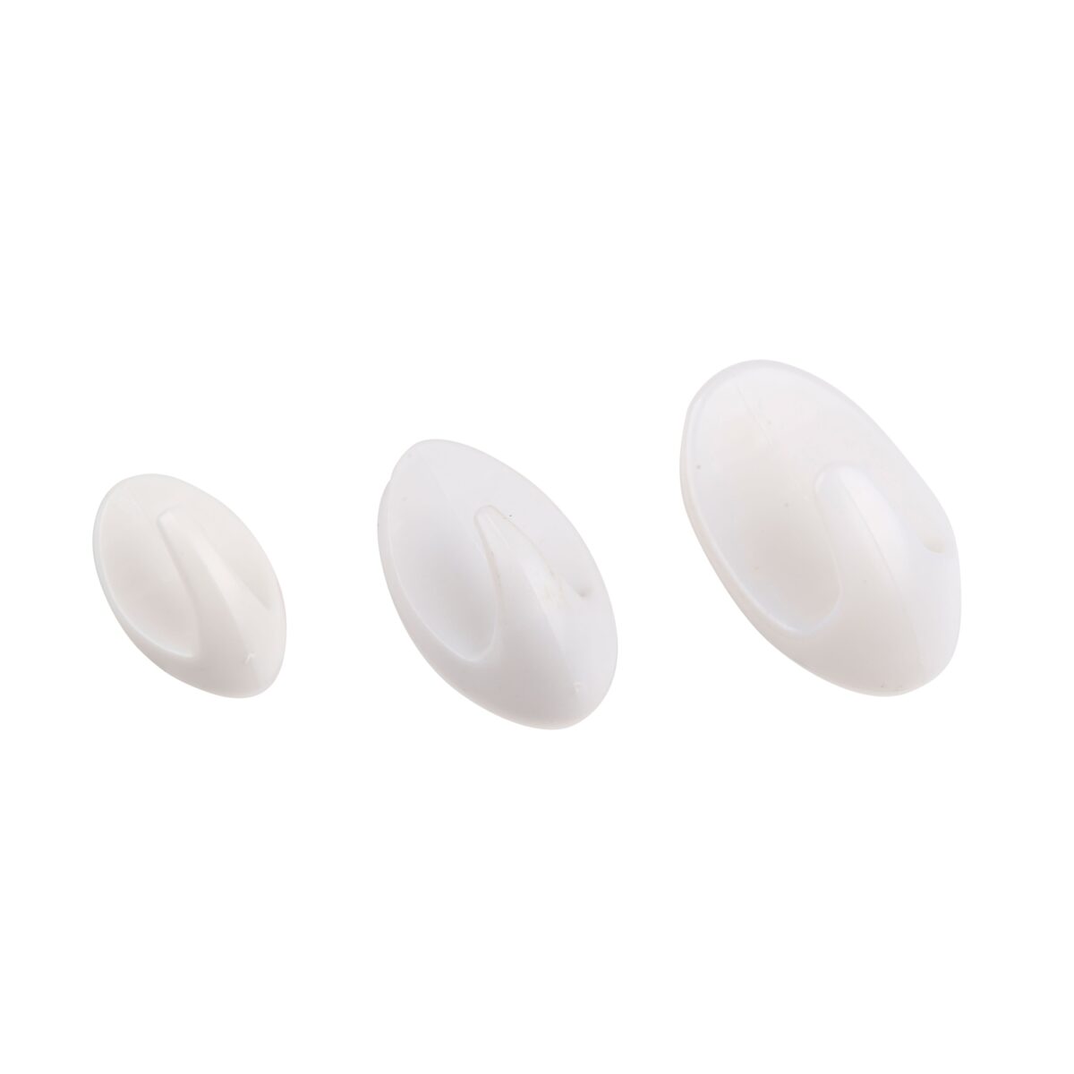 Αυτοκόλλητοι Γάντζοι Τοίχου 4/6/8Τμχ Λευκοί - Image 2