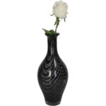 Βάζο ArteLibre Μαύρο Γυαλί 14x14x32.5cm - Image 2