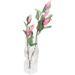 Βάζο ArteLibre Διάφανο Γυαλί 9.5x9.5x25cm - Image 2