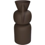 Βάζο ArteLibre Καφέ Μέταλλο 19x15.5x34cm - Image 2