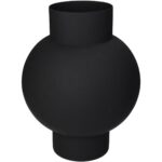 Βάζο ArteLibre Μαύρο Μέταλλο 20x20x27cm