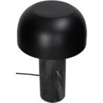 Επιτραπέζιο Φωτιστικό ArteLibre Μαύρο Μάρμαρο 25x25x38cm - Image 2