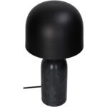 Επιτραπέζιο Φωτιστικό ArteLibre Μαύρο Μάρμαρο 20x20x39cm - Image 2