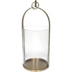 Φανάρι ArteLibre Χρυσό Μέταλλο 21x20x49cm