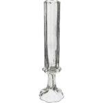 Βάζο ArteLibre Φλάουτο Χειροποίητο Διάφανο Γυαλί 8.5x8.5x33cm