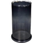 Κηροπήγιο ArteLibre Γκρι Γυαλί 15.5x15.5x23cm