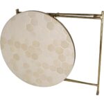 Τραπεζάκι ArteLibre Ιβουάρ Μέταλλο 50x50x50cm - Image 2