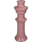 Κηροπήγιο ArteLibre Ροζ Κεραμικό 8x8x24cm