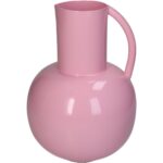 Βάζο ArteLibre Ροζ Μέταλλο 17x17.5x25cm