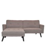 Καναπές/Κρεβάτι Γωνιακός ArteLibre ANTONELLA Μπεζ/Καφέ 200x156x83cm - Image 2