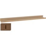 Ράφι Επιτοίχιο ArteLibre Φυσικό MDF 77x10x4cm