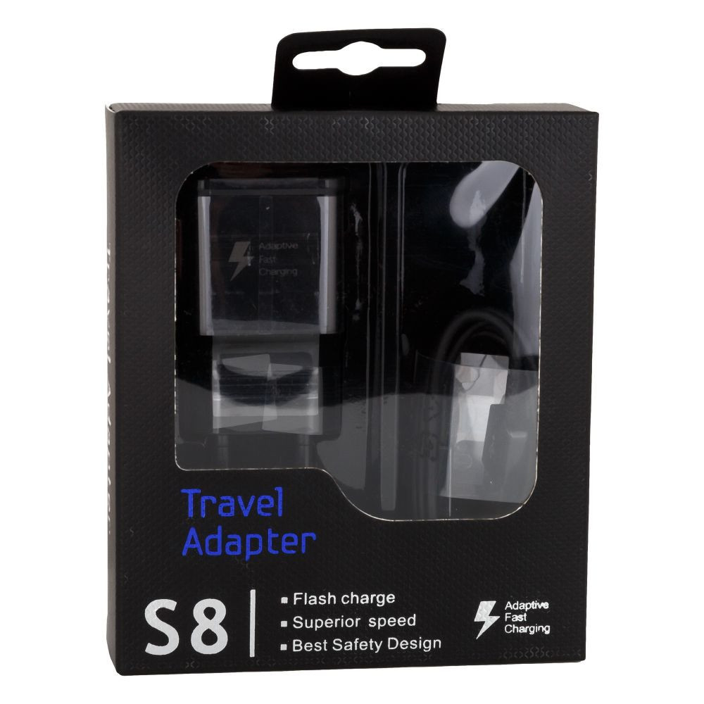 travel-adapter-S8-type-C Φορτιστής Τοίχου USB-C S8 Compatible, Travel Adapter ταχείας Φόρτισης - Image 1