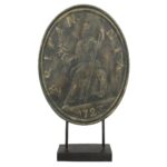 Διακοσμητικό ArteLibre Ρωμαϊκό Νόμισμα Καφέ Polyresin 28x7x36cm - Image 2