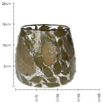Κηροπήγιο ArteLibre Φύλλα Τσαγιού Διάφανο Γυαλί 15x15x15cm - Image 2