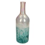 Βάζο ArteLibre Τιρκουάζ Γυαλί 12x12x36cm