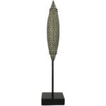 Διακοσμητικό ArteLibre Tribal Μαύρο Polyresin 10x10x45cm