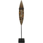 Διακοσμητικό ArteLibre Tribal Καφέ Polyresin 10X10X65cm