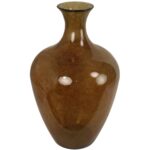 Βάζο ArteLibre Καφέ Ανακυκλωμένο Γυαλί 40x40x65cm