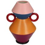 Βάζο ArteLibre Πολύχρωμο Πορσελάνη 15.7x13.8x21.3cm