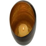Κηροπήγιο ArteLibre Μπρονζέ Αλουμίνιο 17x17x27cm - Image 2