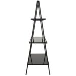 Ραφιέρα ArteLibre Μαύρο Μέταλλο 57x37x110cm - Image 2