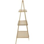 Ραφιέρα ArteLibre Χρυσό Μέταλλο 57x37x110cm - Image 2