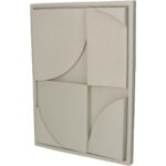 Διακοσμητικό Τοίχου ArteLibre Μπεζ Polyresin 29.5x3.5x39.5cm - Image 2