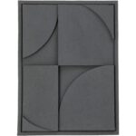 Διακοσμητικό Τοίχου ArteLibre Γκρι Polyresin 29.5x3.5x39.5cm